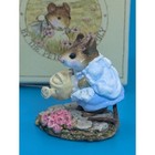 Vintage Wee Forest Folk  spring Gardener  M-111 Light Blue Dress Box Included