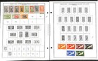 French India Stamp Collection On 4 Minkus Pages  1892-1954  bd 