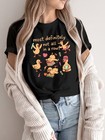 Women s Casual Sports T-shirt  Round Neck T-shirt  Teacher Ducks  Unique Fashion