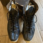 Vintage Hyde Black Leather Roller Skates Men s Size 10 5 With Wooden Case