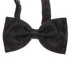 Italo Ferretti Nwt Pleated Cummerbund   Bow Tie Set In Shimmery Black Circles