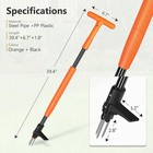 Weed Puller Tool  3 4 Claw Stand Up Weed Puller Tool With Ergonomic Long Handle