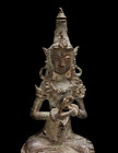 Figure Shiva Bronze - India 19   S Ancient Bronze Shiva Figure India 19th Ad