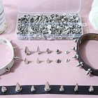354 Sets Punk Spikes And Studs Kit 8 Sizes Cone Spikes metal Tree Spikes Studs