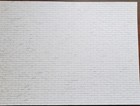 Dollhouse White Brick Weathered Aged Embossed Card 1 12 Scale Wallpaper