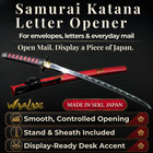 Wablade Katana Letter Opener With Stand Desk Decor Made In Japan  sakamoto 