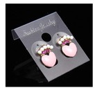 100 Piece Jewelry Earring Ear Studs Hanging Holder Display Hang Cards Plastic