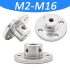 Aluminum Flange Coupling Rigid Shaft Coupler Motor Guide Connector Id 2-16mm Neu