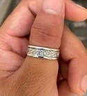925 Sterling Silver Band  spinner Meditation Ring Handmade Ring  All Size-q-50