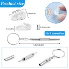 Replacement Rubber Nose Pads Anti Slip Glasses Repair Kit Include Screws