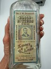 Antique Dr  J w  Dawson   s Blood Bitters Bottle With Label     Hartford Ct     Kidney