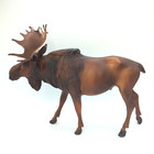Vintage Breyer Molding Co  large 10 x13  Brown Moose Plastic Figure  Usa Nice 