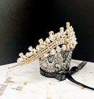 Gold Tiara For Girls  Birthday Crystal Crown  Princess Tiara  Flower Girl Tiara