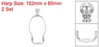 2 Set 6 Inch Lamp Harp Kit With Finial Lamp Shade Bracket Holder Chrome