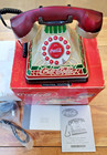 Coca Cola Telephone 2001 Stained Glass Tiffany Style Desk Phone Promo Vintage
