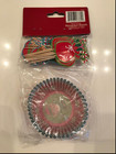 Christmas Holiday Elves Cupcake Toppers And Liners Party Supplies Set Of 24