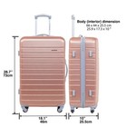 Hardside Rolling Spinner Luggage Set 2pc Carry-on Travel Bag Lightweight Durable