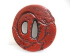 Tsuba Sword Guard Hyotan Namazu Mon 8x8x1 Cm