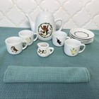 1999 Maurice Sendak Little Bear Picnic Basket Ceramic Tea Set
