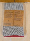 Norwex Diamond Textutred Kitchen Towel Gray With Red Trim
