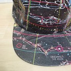 Wearin The World Constellation Star Map Snapback Hat Black Multi Astronomy 90s