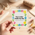 Hxjfgdm 120pcs Thank You Cards Small Business  3x3 5 Inch  Watercolor