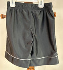 Nike Youth Xs s Black Athletic Shorts White Trim Swoosh Logo Basketball Camp
