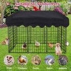 6 2x4x4 5  Large Outdoor Pet Dog Kennel Metal Dog Playpen Cage Crate With Cover