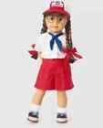 American Girl Molly Molly s Camp Uniform Outfit For 18  Doll Shorts Shirt Hat