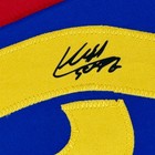 Framed Facsimile Autographed Luis Suarez 35x39 Fc Barcelona Blue Jersey