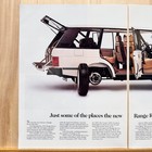1993 Range Rover County Lwb White Suv 2 Page Vintage Print Ad Auto Advert Art