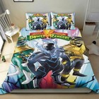 3pcs Bedding Sets For Mighty Morphin Power Rangers Duvet Cover Sets For Kids