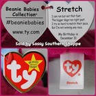      Stretch      2024 Ty Beanie Babies 30th Anniv Pink Dachshund Dog Baby  mwmt 
