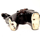 Vintage Donkey Planter Brown Drip Glaze Ceramic Figural Mcm Usa Pottery