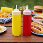 2 Pc 10oz Squeeze Bottles Ketchup Mustard Condiment Set Bpa Free
