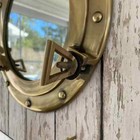 17  Brass Antique Finish Marine Porthole Mirror Ship Cabin Window Wall D  cor