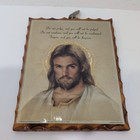 Vintage Wood   Epoxy Religious Jesus Wall Decoration 12 In H X  8 75 In W
