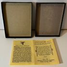 Vtg Antioch Bookplates Empty Box Ex Libris Knight   Lady On Horses Paper Insert