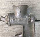 Antique  Vintage Cast Iron Universal  1 Meat Grinder  l f    C   Usa