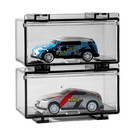 Display Case Storage Box For Hot Wheels 1 64 Car Stackable Toys Collection Gray