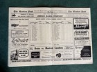 1949 January 1st Boston Bruins New York Rangers Game Program Boston Garden