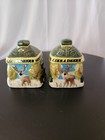 Vintage John Deere Salt And Pepper Manufactured By Gibson Stoneware