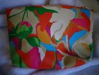 New Ipsy Glam Cosmetic Bag  bag Only  Rose Bud With Multi Color 7  X 5 