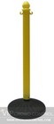 Plastic Stanchion Heavy Duty 4 Pcs Set   50  White orange Chain Color Yellow