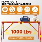 1000 Lbs Folding Scaffolding Platform 5 Levels Height Adjustable Work Platform