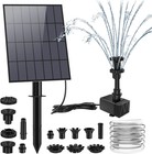 Solar Fountain Pump Water Panel Power Kit Pool Garden Pond Watering Submersible