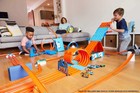 Hot Wheels Toy Car Track Set  Race Crate Transforms Into 3 Different Builds 