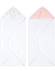 Aden   Anais Essentials Hooded Baby Bath Towel  Super Soft 100  Cotton  2 Pack 
