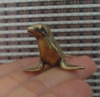 Solid Brass Sea Seal Figurine Vintage Style Animal Statue Sculpture Home Decor