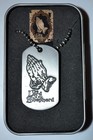 Savior Steel Scripture Dog Tag Necklaces In Tin  ps 23 